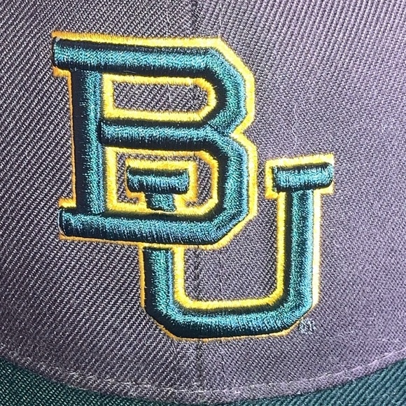 EUC Baylor University Bears BU Zephyr Snapback Hat Brand - Picture 2 of 12